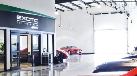 Exotics showroom